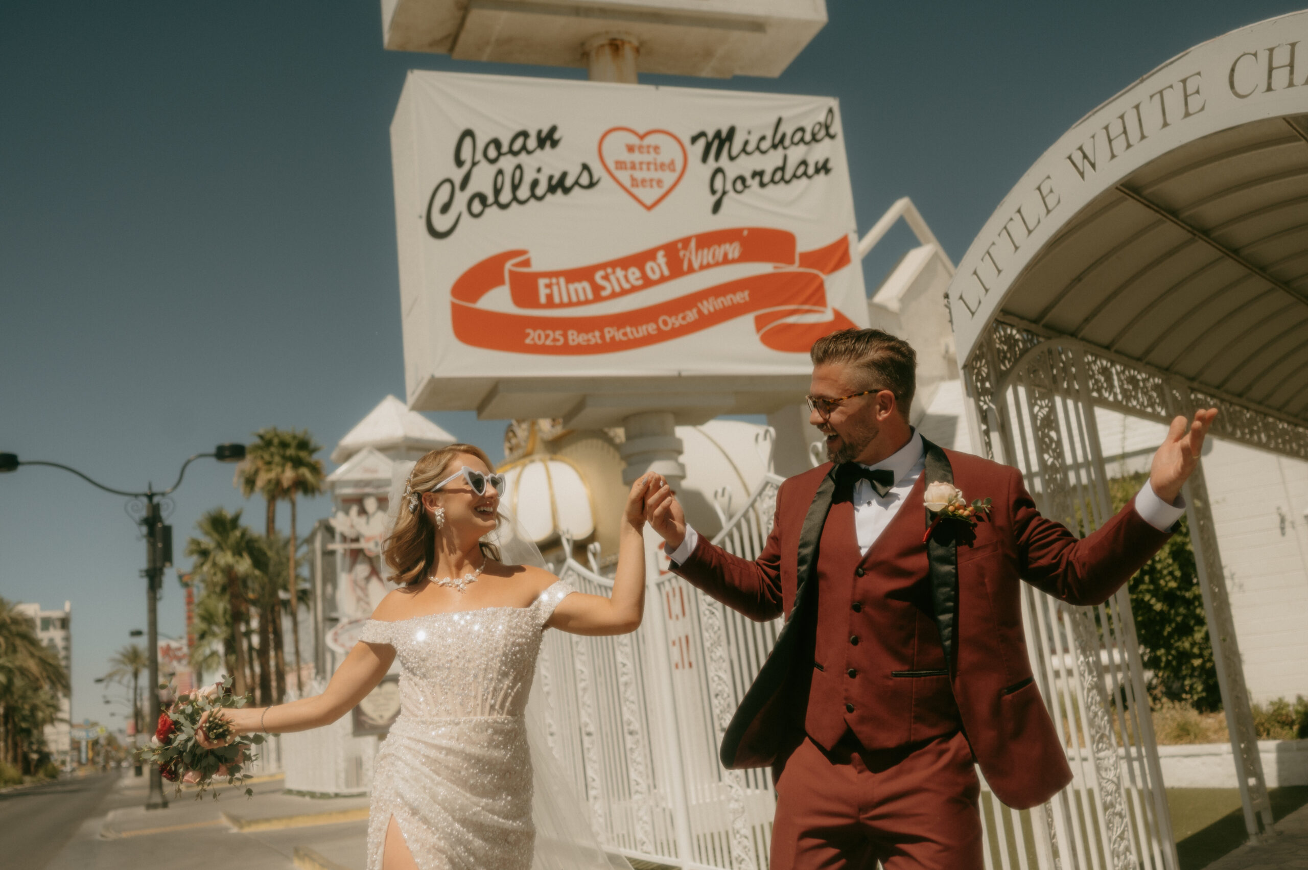 Las Vegas Elopement at The Little White Wedding Chapel